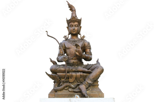 thai statue on white background © Thanapong