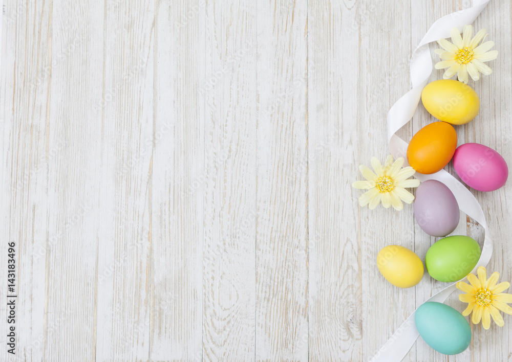 Fototapeta premium Easter Spring Background with Copy Space