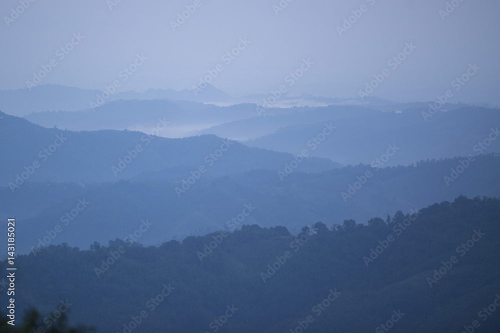 THAILAND CHIANG RAI MAE SALONG LANDSCAPE