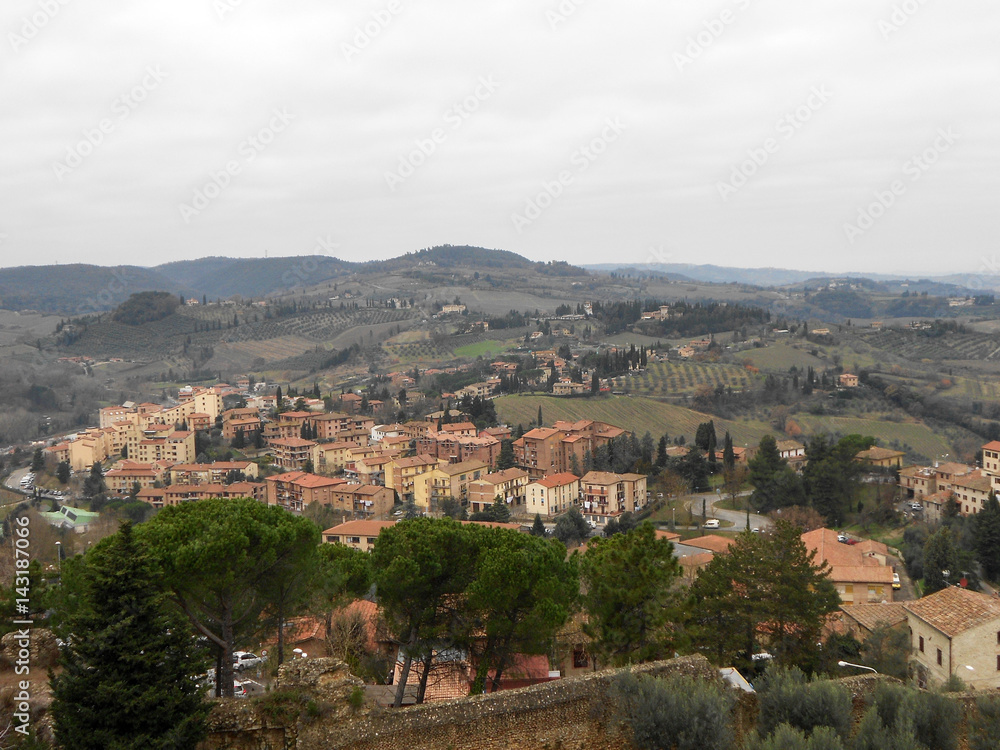 Panorama dei colli Toscani