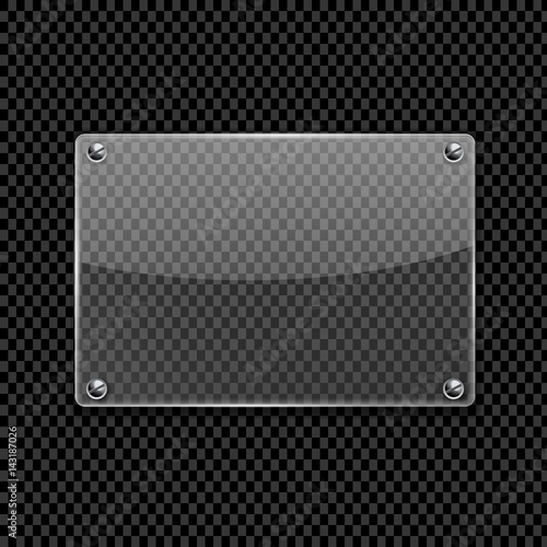Transparent glass plate