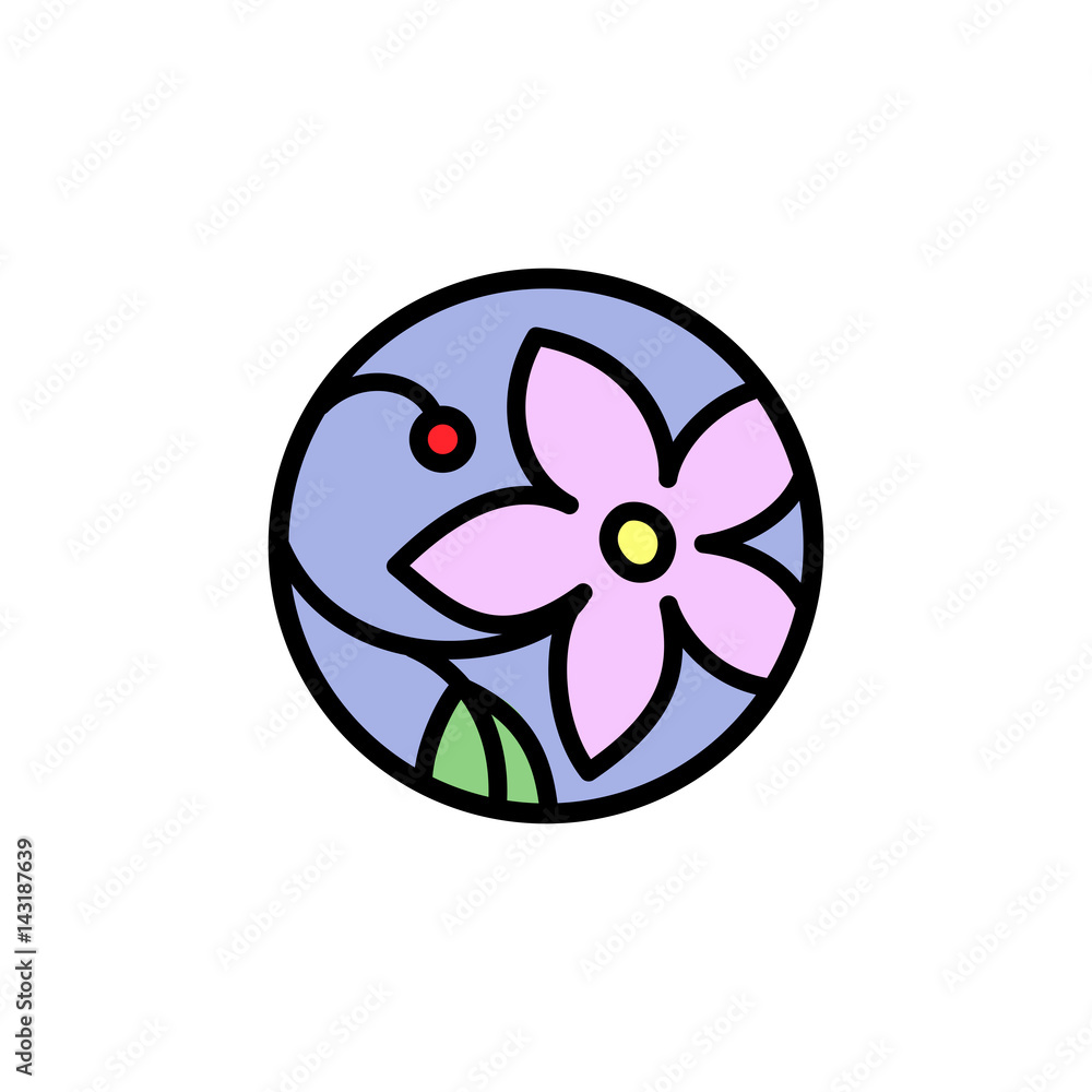 Vector illustration of flower