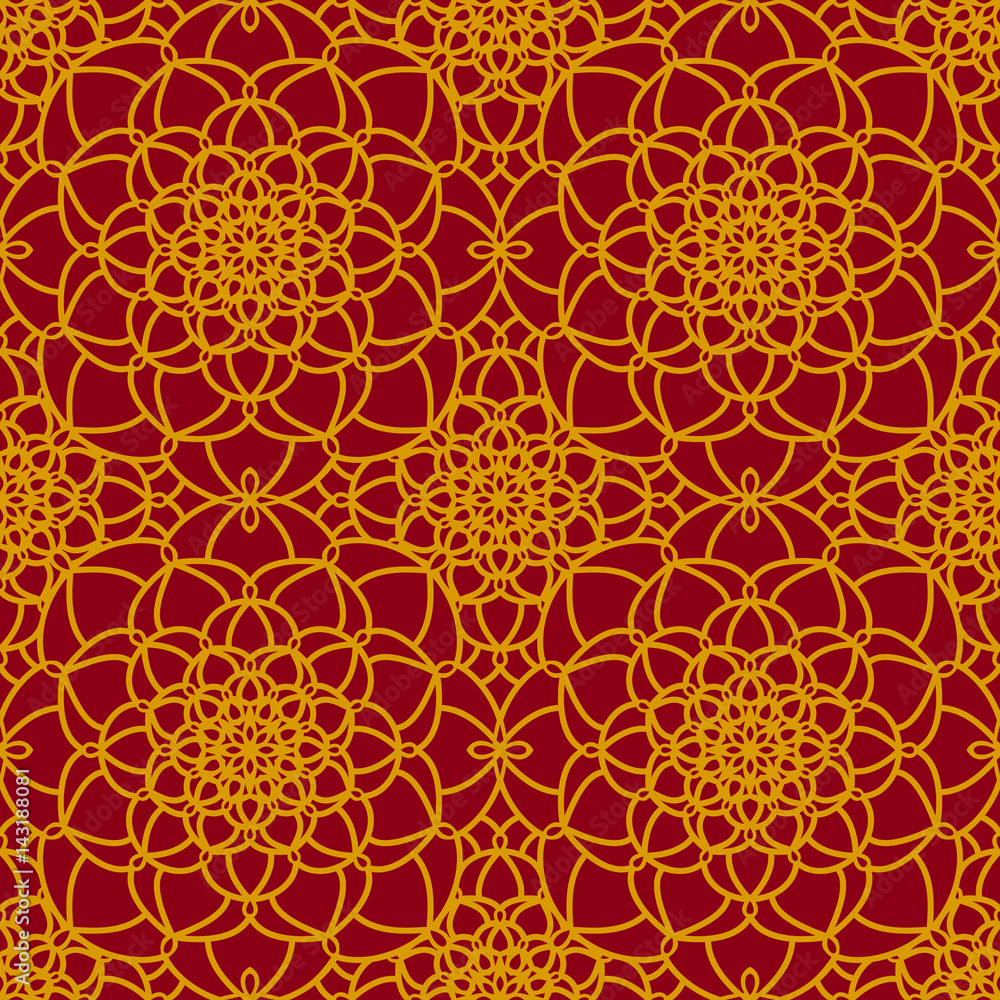 Abstract Seamless Pattern. Vintage Ornament Pattern. 