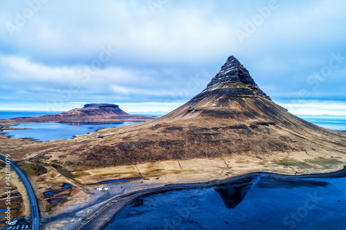 Mount Kirkjufell in the Snaefellsnes peninsula, near Grundarfjordur, Iceland