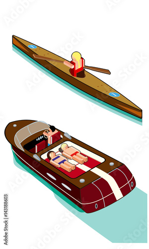 kajak und sportboot