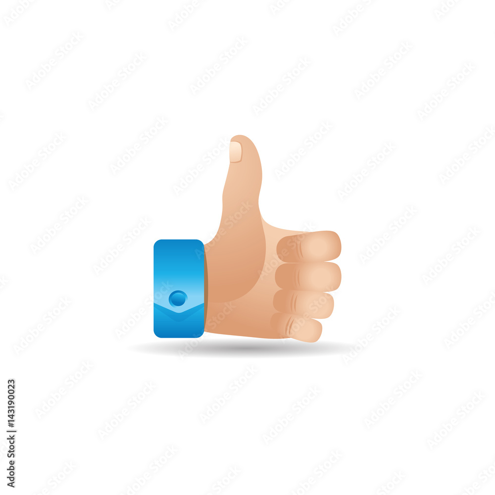 Color Icon - Thumb up hand Color Icon - Thumb up hand