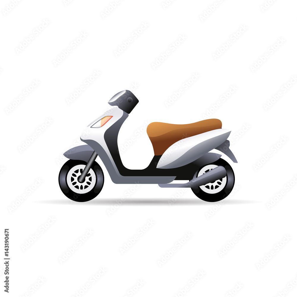 Fototapeta premium Color Icon - Motorcycle