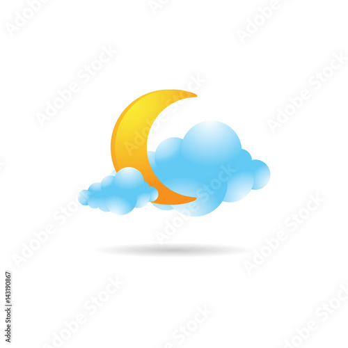 Color Icon - Weather overcast cloudy