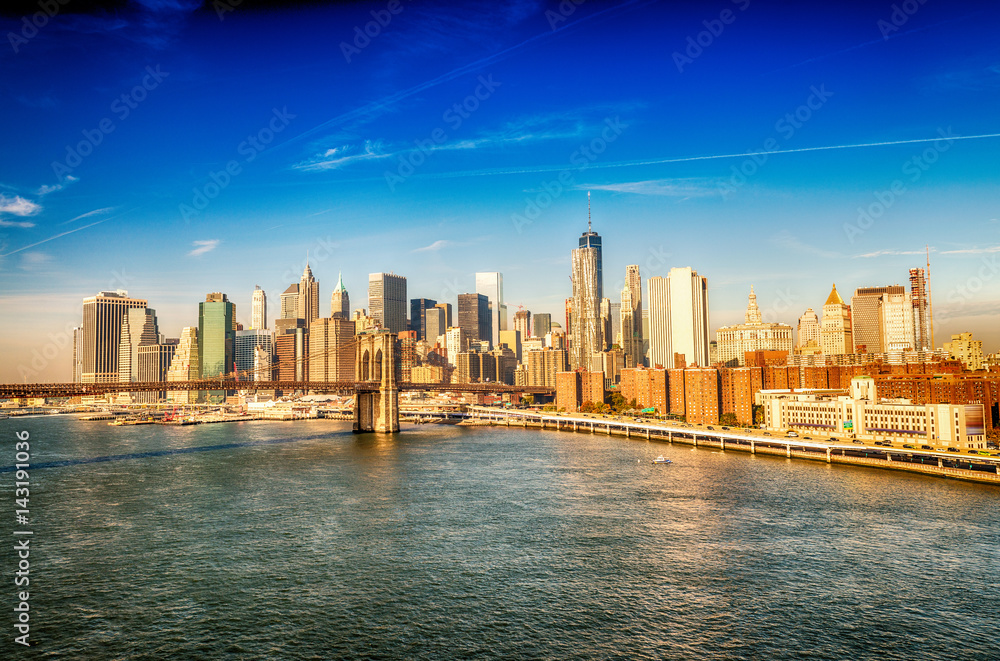 Brooklyn Bridge in Lower Manhattan