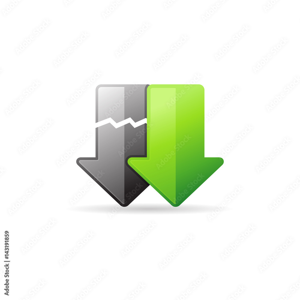 Color Icon - Download arrow