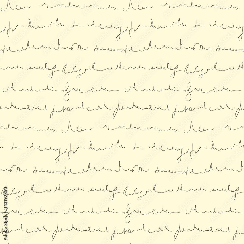 Seamless pattern of hand written text Seamless pattern of hand written text