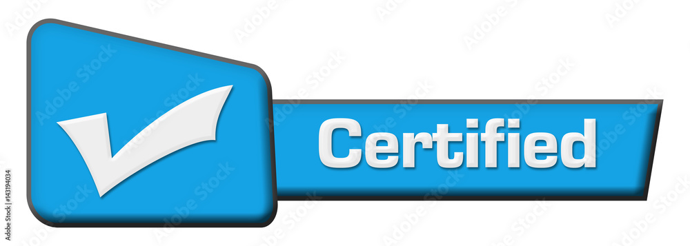 Certified Blue Triangle Horizontal Certified Blue Triangle Horizontal