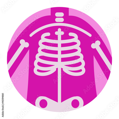 Radiology: Medical Flat Icon Vector