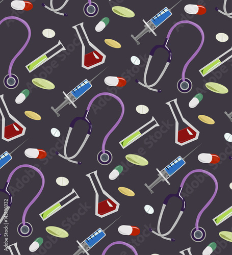 medic pattern dark background 