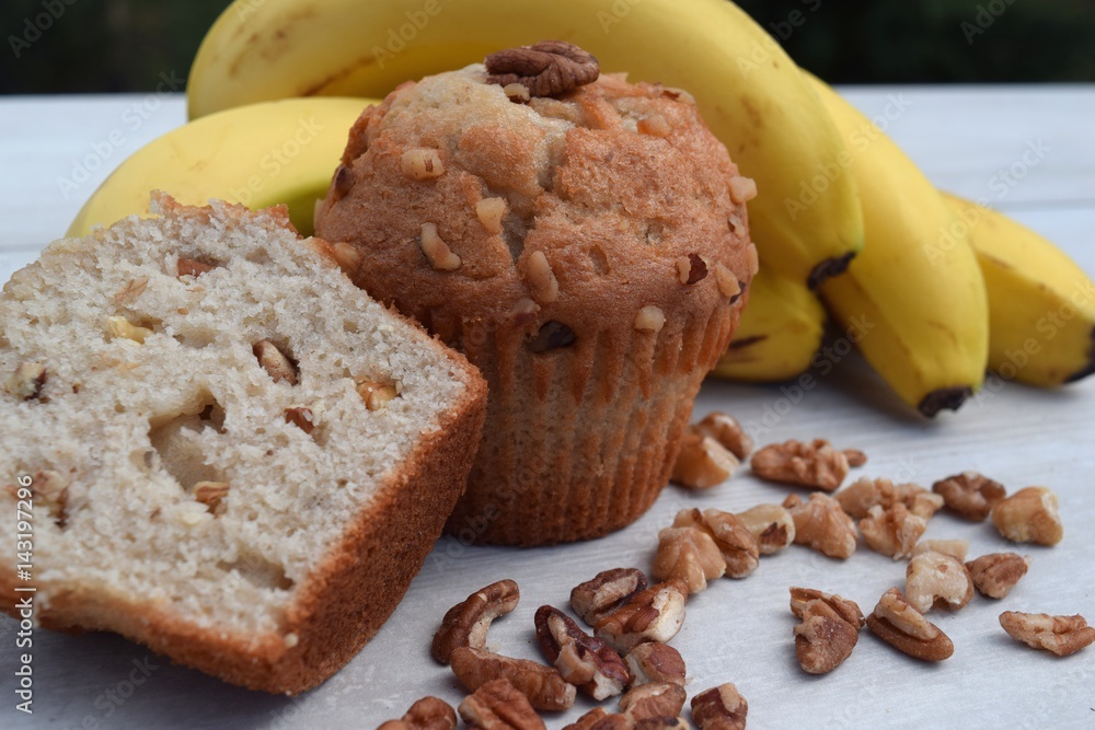 Banana nut muffin Banana nut muffin