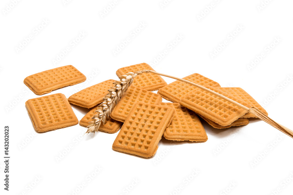 Butter biscuits isolated Butter biscuits isolated
