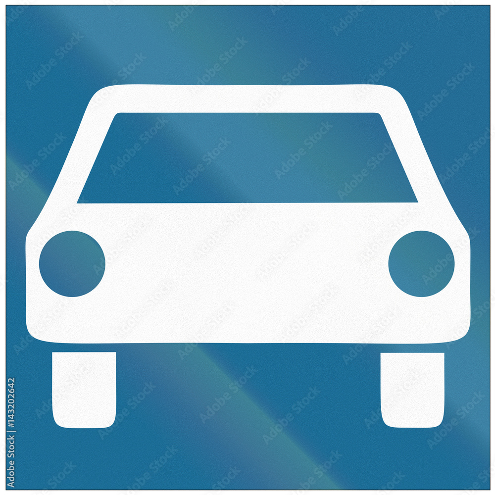 Road sign used in Croatia - Limited-access road Road sign used in Croatia - Limited-access road