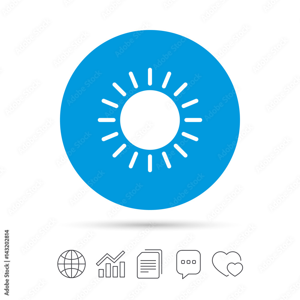 Sun icon. Sunlight summer symbol. Sun icon. Sunlight summer symbol.