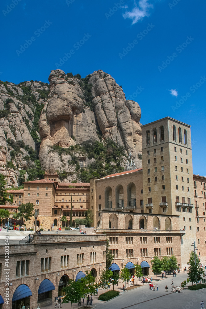 Monastery of Montserrat in Catalonia (Spain). May 2006