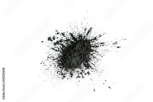 Fotografija Activated charcoal powder shot with macro lens