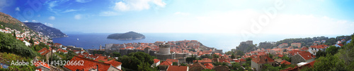 Panoramic view of the walled city, Croatia Dubrovnik city