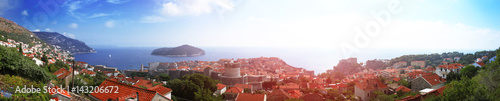 Panoramic View of the walled city, Croatia Dubrovnik city