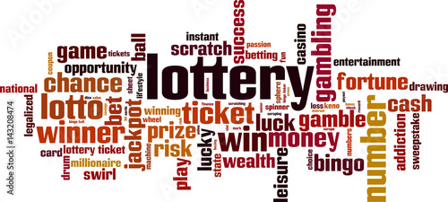Lottery word cloud