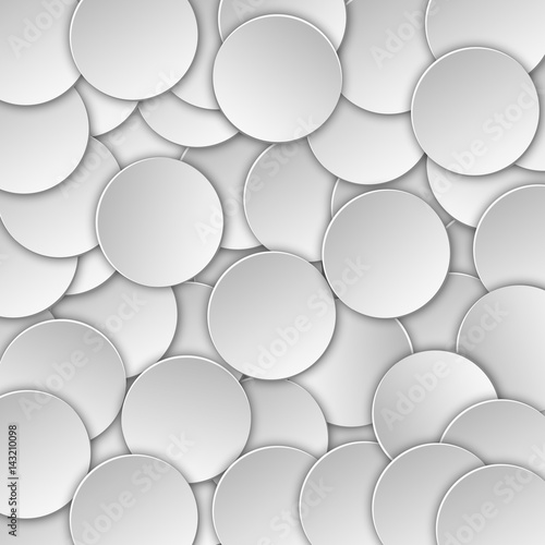 Abstract background of scattered white, light, volumetric chips. Realistic illustration. Wallpapers for web sites