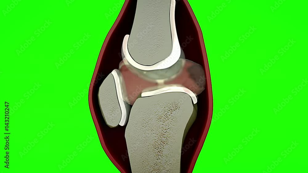 human knee, knee, 3d rendered knee illustration, pain illustration knee