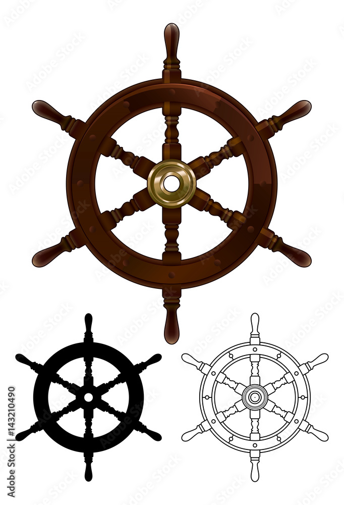 Boat steering wheel Boat steering wheel