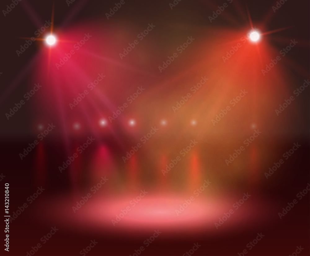 Spotlight on stage and Lights
