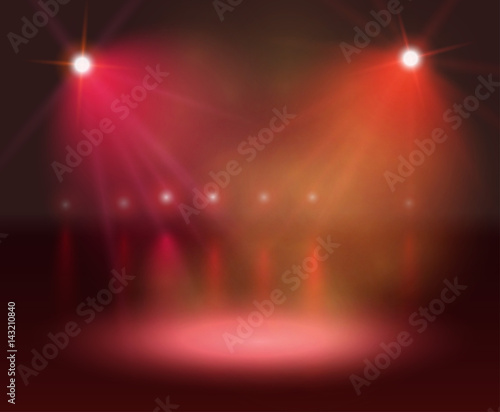 Spotlight on stage and Lights