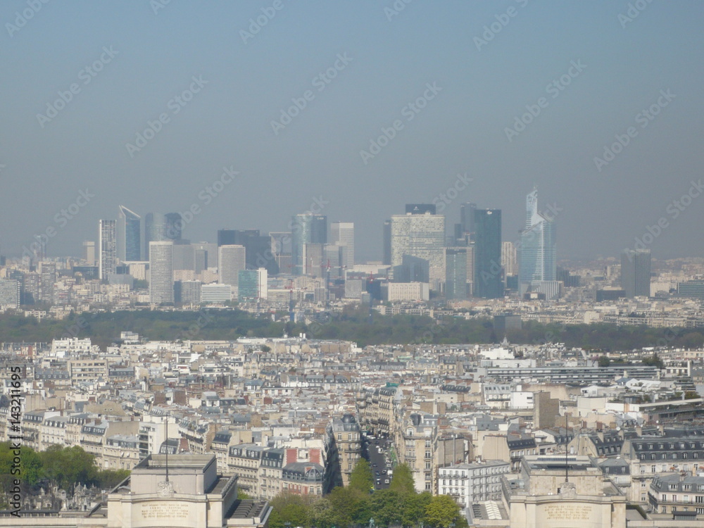 View at Paris skyline