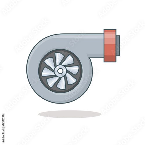 Car turbine icon