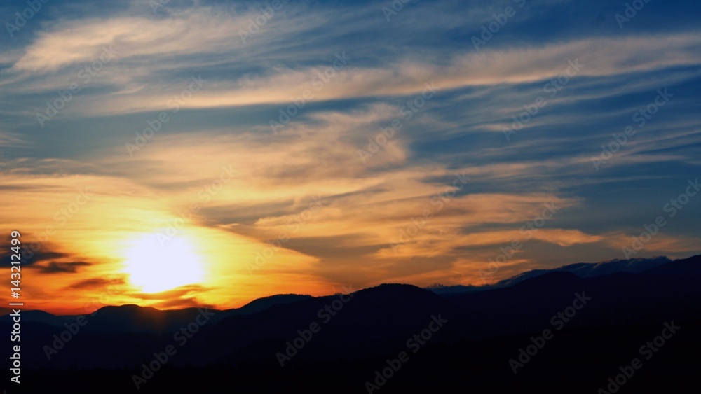 Obraz premium Zachód słońca