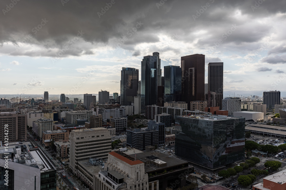 Los Angeles skyline downtown