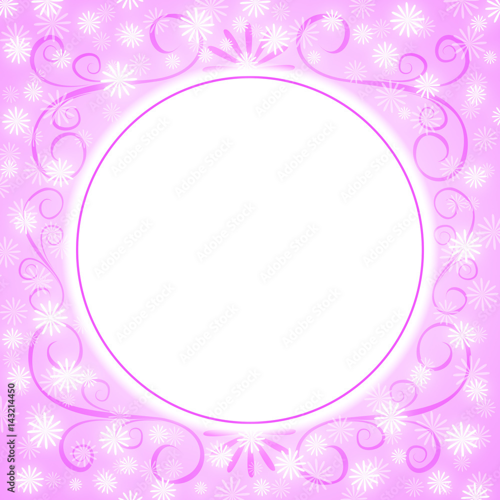 Pink frame border