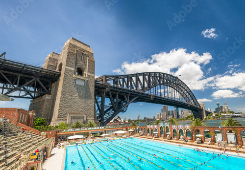 SYDNEY - OCTOBER 2015: Sydney Harbour Bridge. Sydney attracts 30 million people annually