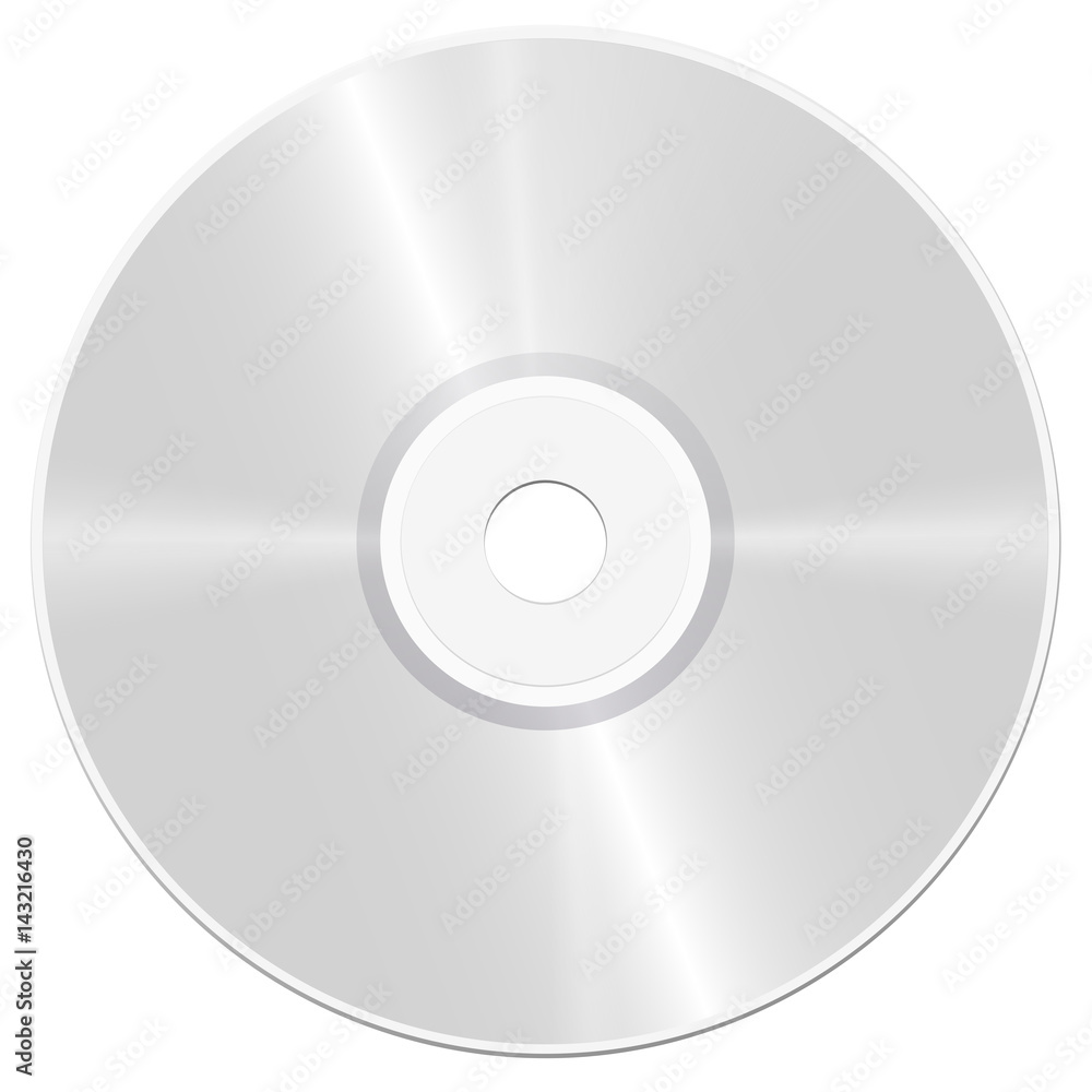 CD - compact disc - realistic isolated vector illustration on white background. CD - compact disc - realistic isolated vector illustration on white background.