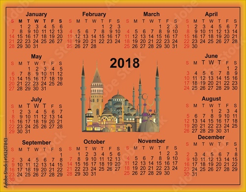 CALENDRIER 2018 