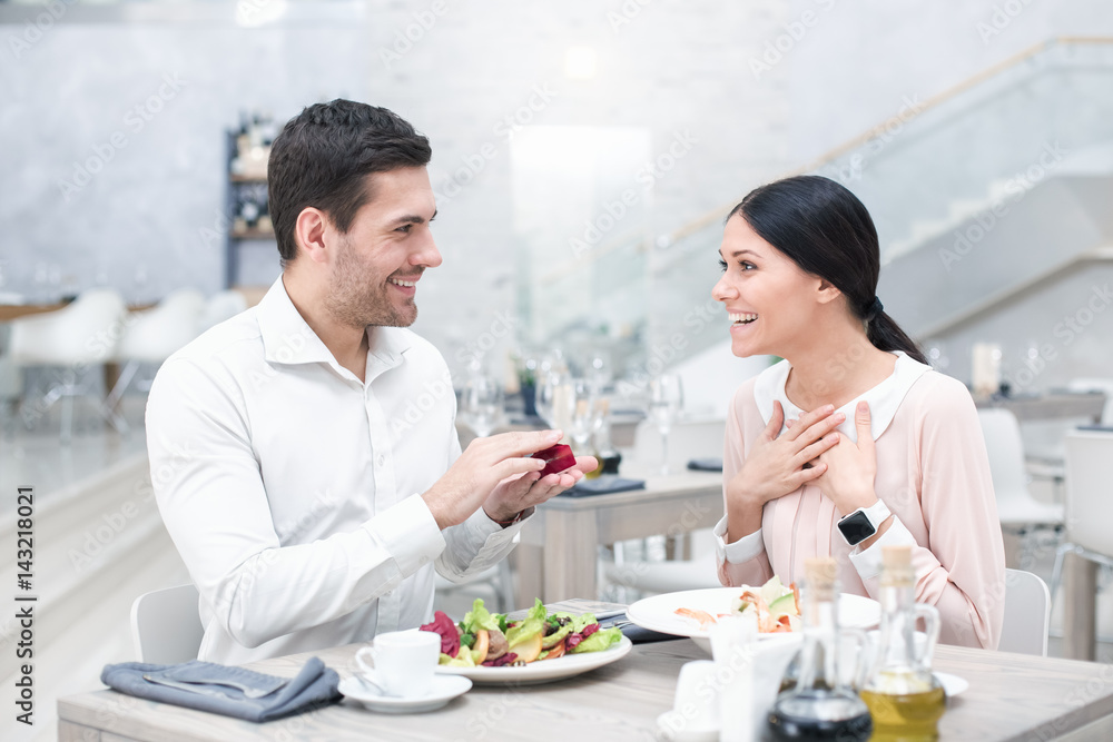 Romantic date in luxury restaurant Romantic date in luxury restaurant