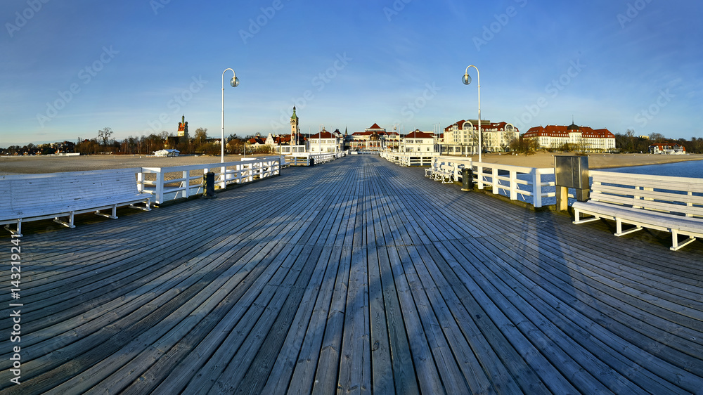 Longest wooden pier in Europe, Sopot, Poland.