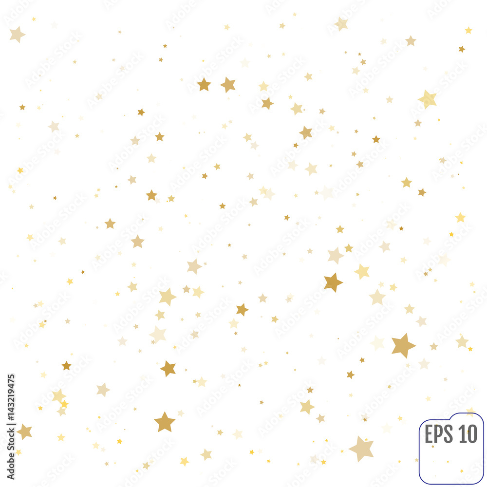 © writerfantast - Gold stars. Confetti celebration, Falling golden abstract decoration for party, birthday celebrate, anniversary or event, festive. Festival decor. Vector © writerfantast - Gold stars. Confetti celebration, Falling golden abstract decoration for party, birthday celebrate, anniversary or event, festive. Festival decor. Vector