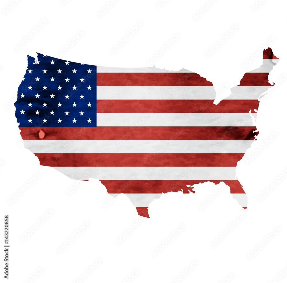 アメリカ 地図 国旗 アイコン Stock ベクター Adobe Stock