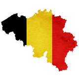 ベルギー　地図　 国旗　アイコン
