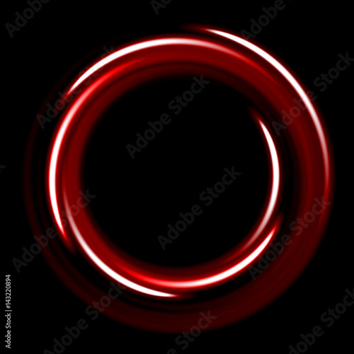 Dark template with red circles spirals