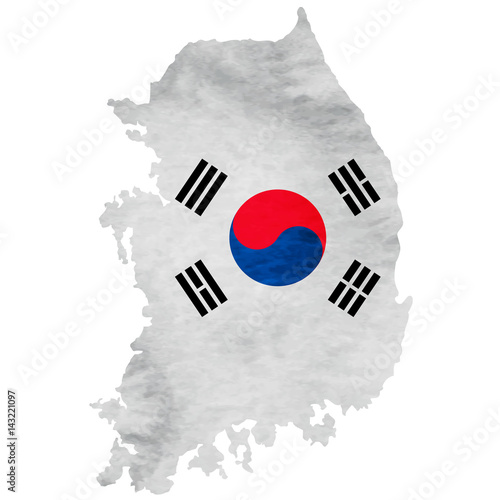 韓国　地図　 国旗　アイコン
