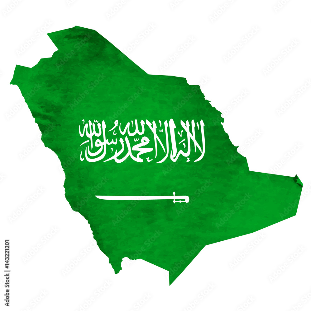 サウジアラビア 地図 国旗 アイコン Stock Vector Adobe Stock