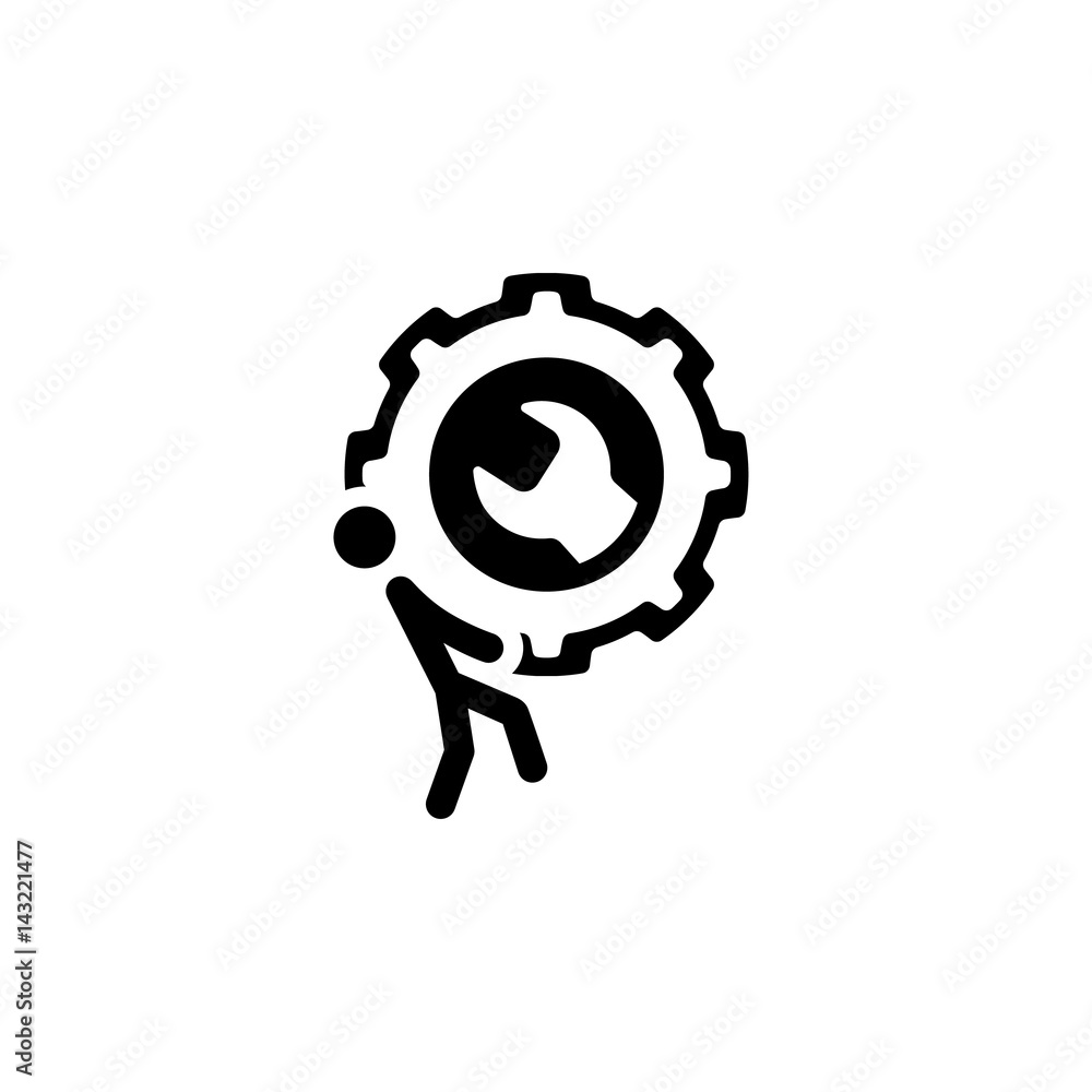 Maintenance and Repair Services Icon. Flat Design. Maintenance and Repair Services Icon. Flat Design.
