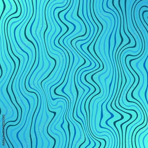 Abstract background. Vector illustration with blue squeezed lines on white © Cherstva